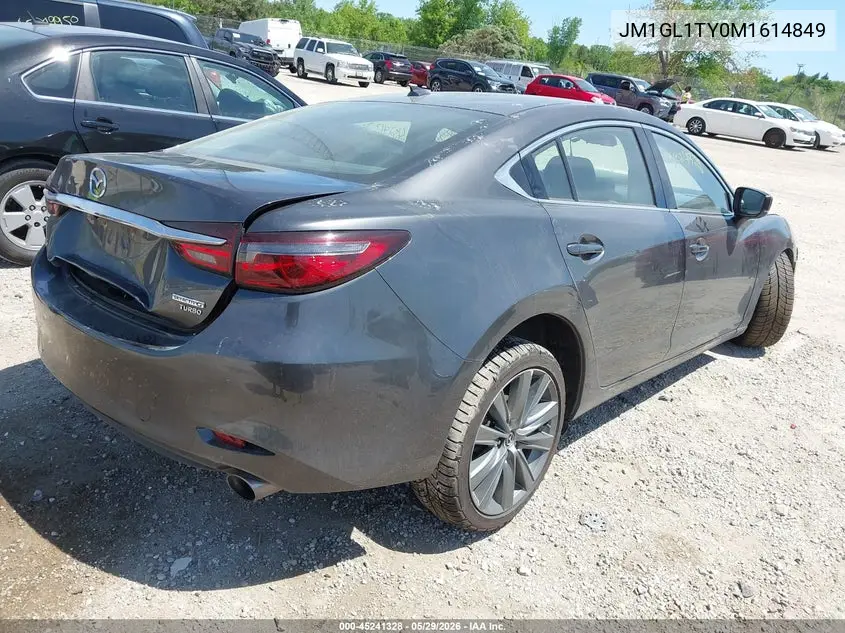 2021 Mazda Mazda6 Grand Touring VIN: JM1GL1TY0M1614849 Lot: 45241328