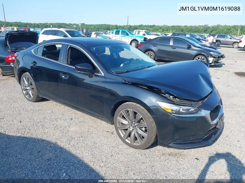 2021 Mazda Mazda6 Touring VIN: JM1GL1VM0M1619088 Lot: 45610590