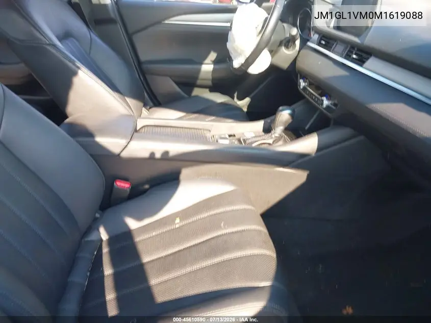 2021 Mazda Mazda6 Touring VIN: JM1GL1VM0M1619088 Lot: 45610590