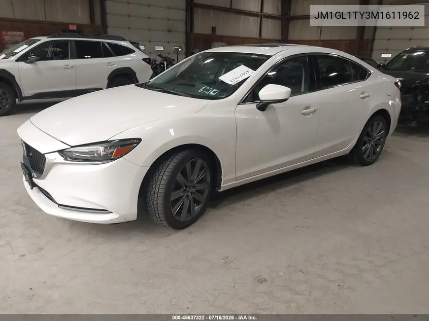 2021 Mazda Mazda6 Grand Touring VIN: JM1GL1TY3M1611962 Lot: 45637322