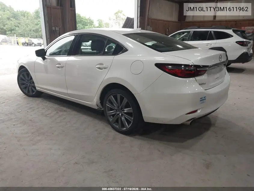 2021 Mazda Mazda6 Grand Touring VIN: JM1GL1TY3M1611962 Lot: 45637322