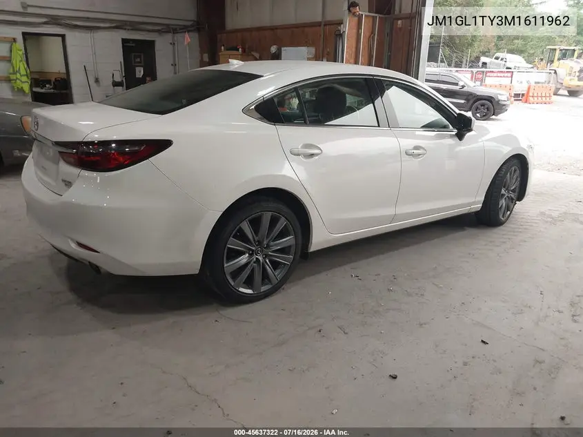 2021 Mazda Mazda6 Grand Touring VIN: JM1GL1TY3M1611962 Lot: 45637322