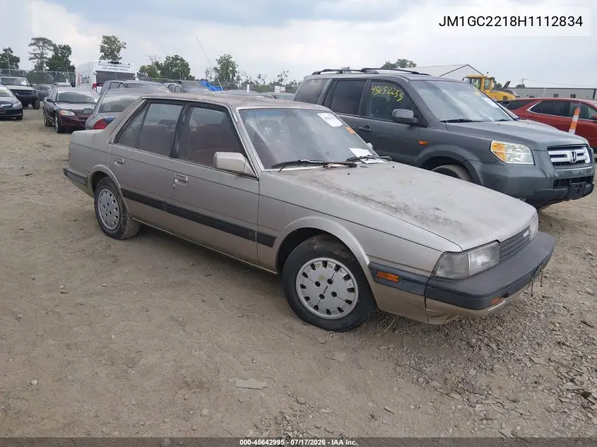 1987 Mazda 626 VIN: JM1GC2218H1112834 Lot: 45642995