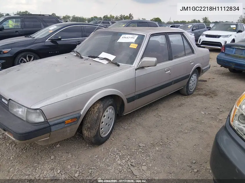 1987 Mazda 626 VIN: JM1GC2218H1112834 Lot: 45642995