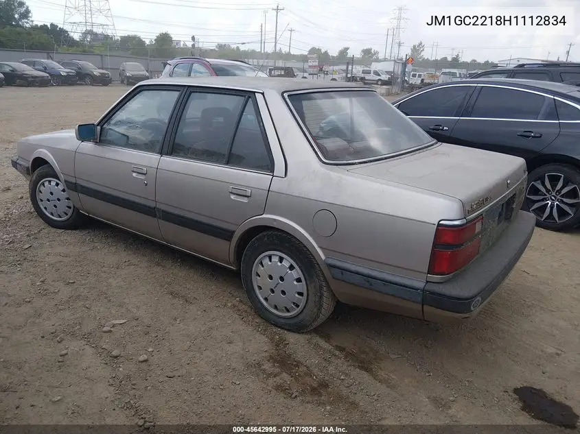 1987 Mazda 626 VIN: JM1GC2218H1112834 Lot: 45642995