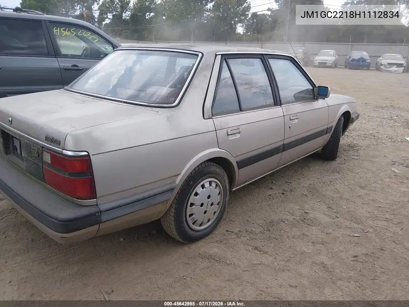 1987 Mazda 626 VIN: JM1GC2218H1112834 Lot: 45642995