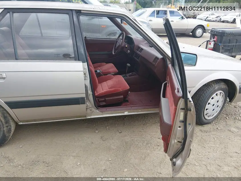 1987 Mazda 626 VIN: JM1GC2218H1112834 Lot: 45642995