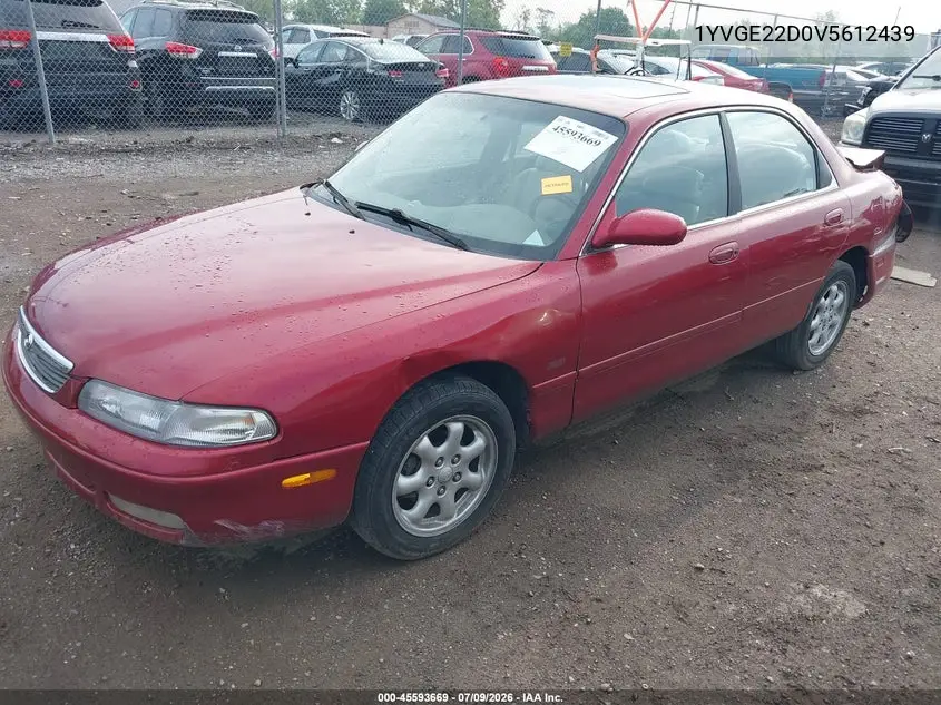1997 Mazda 626 Es/Lx-V6 VIN: 1YVGE22D0V5612439 Lot: 45593669