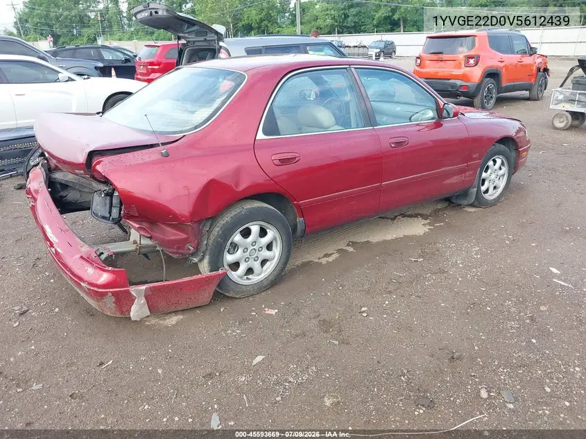 1997 Mazda 626 Es/Lx-V6 VIN: 1YVGE22D0V5612439 Lot: 45593669
