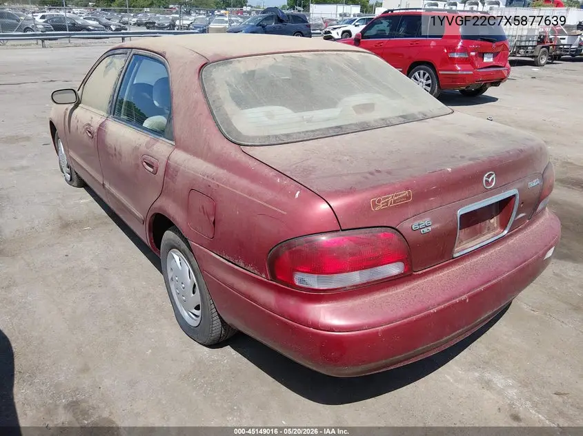 1999 Mazda 626 Es/Lx VIN: 1YVGF22C7X5877639 Lot: 45149016