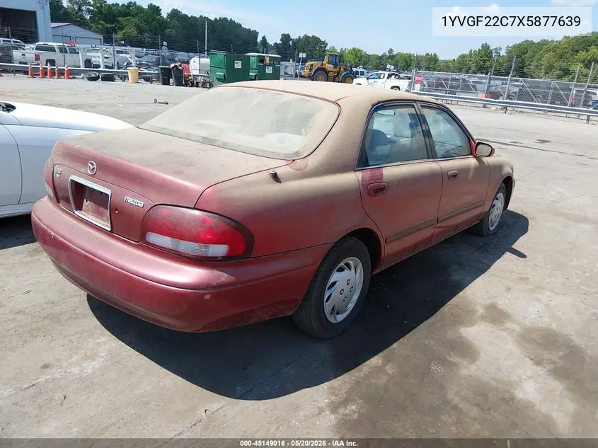 1999 Mazda 626 Es/Lx VIN: 1YVGF22C7X5877639 Lot: 45149016