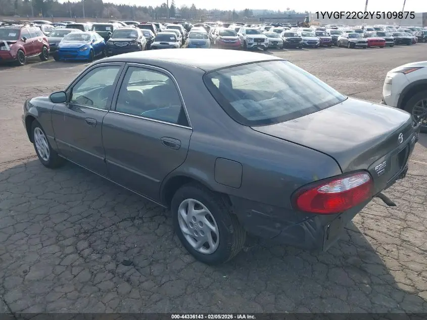 2000 Mazda 626 Es/Lx VIN: 1YVGF22C2Y5109875 Lot: 44336143