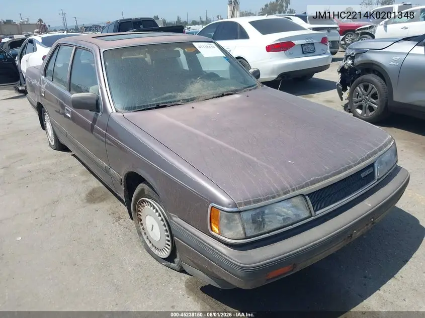 1989 Mazda 929 VIN: JM1HC2214K0201348 Lot: 45238150