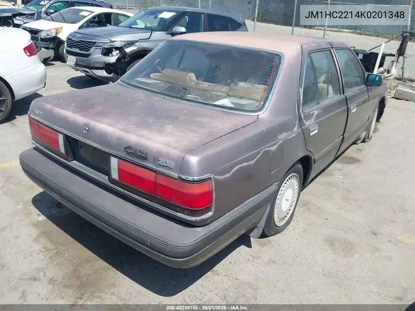 1989 Mazda 929 VIN: JM1HC2214K0201348 Lot: 45238150