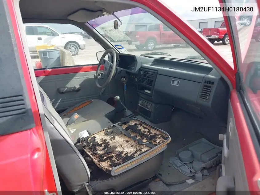 1987 Mazda B2200 Short Bed VIN: JM2UF1134H0180430 Lot: 45326832