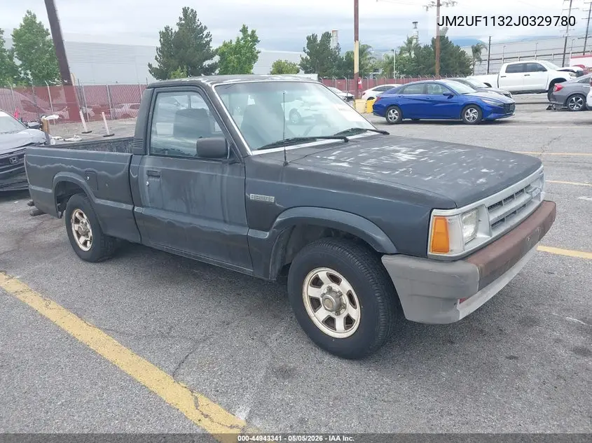 1988 Mazda B2200 Short Bed VIN: JM2UF1132J0329780 Lot: 44943341