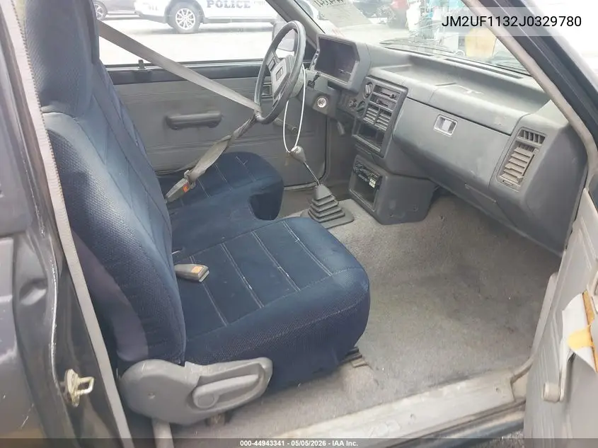1988 Mazda B2200 Short Bed VIN: JM2UF1132J0329780 Lot: 44943341
