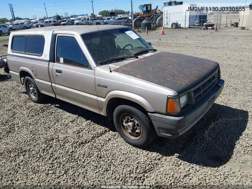 1988 Mazda B2200 Short Bed VIN: JM2UF1130J0330555 Lot: 45355799