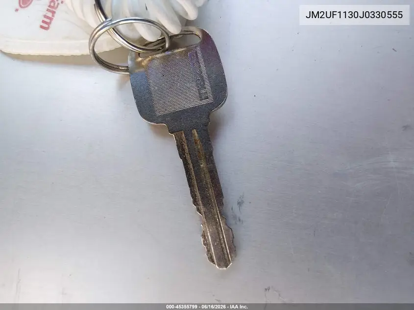 1988 Mazda B2200 Short Bed VIN: JM2UF1130J0330555 Lot: 45355799
