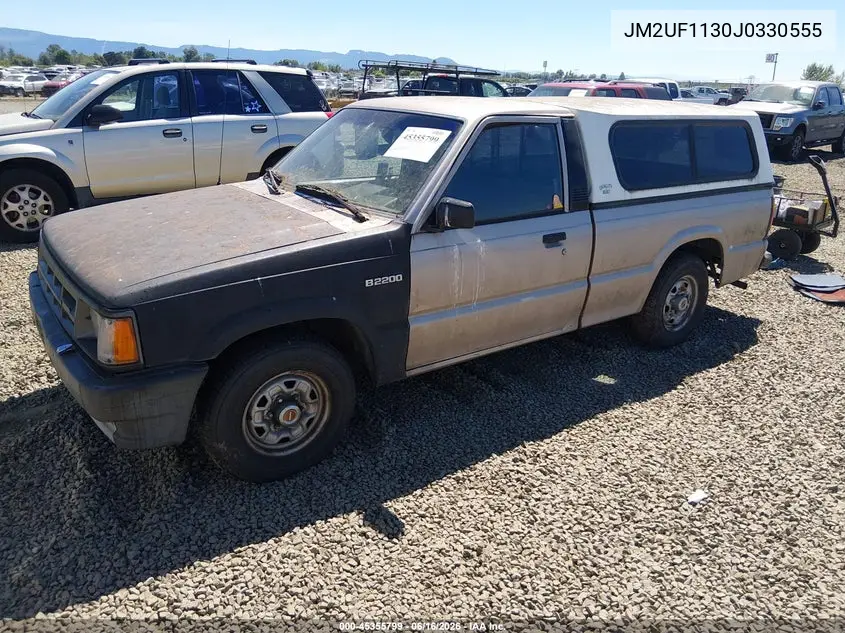 1988 Mazda B2200 Short Bed VIN: JM2UF1130J0330555 Lot: 45355799