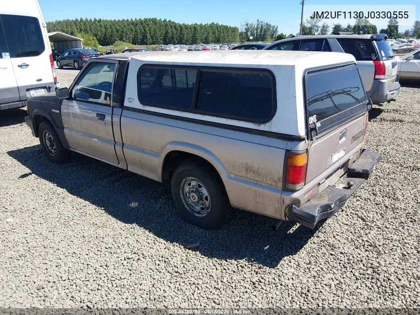 1988 Mazda B2200 Short Bed VIN: JM2UF1130J0330555 Lot: 45355799