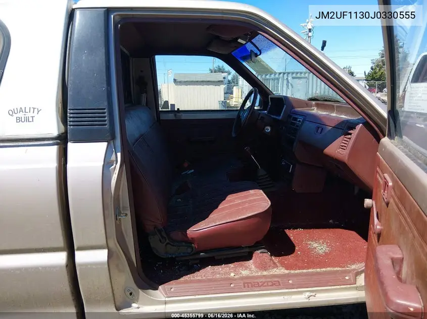 1988 Mazda B2200 Short Bed VIN: JM2UF1130J0330555 Lot: 45355799