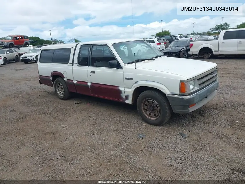 1988 Mazda B2200 Cab Plus VIN: JM2UF3134J0343014 Lot: 45356431