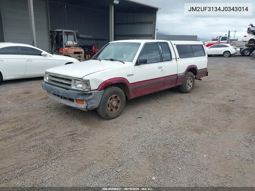 1988 Mazda B2200 Cab Plus VIN: JM2UF3134J0343014 Lot: 45356431