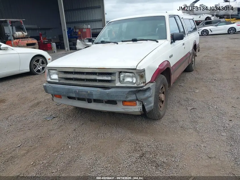 1988 Mazda B2200 Cab Plus VIN: JM2UF3134J0343014 Lot: 45356431