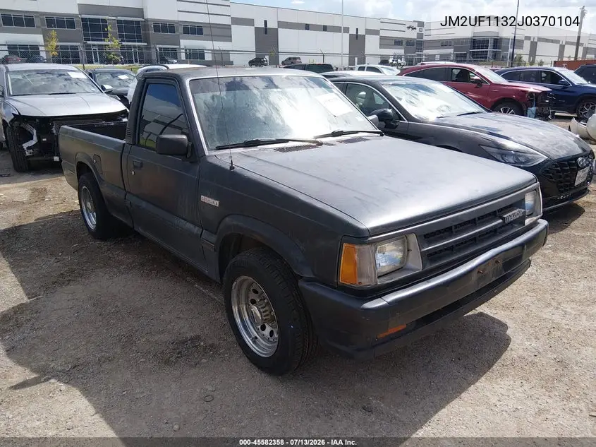 1988 Mazda B2200 Short Bed VIN: JM2UF1132J0370104 Lot: 45582358