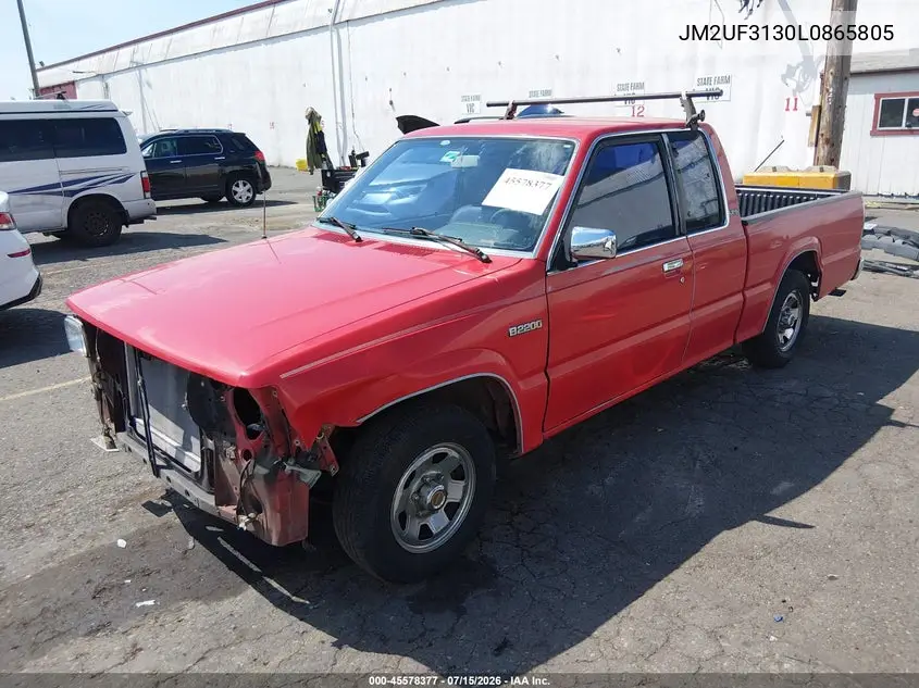 1990 Mazda B2200 Cab Plus VIN: JM2UF3130L0865805 Lot: 45578377