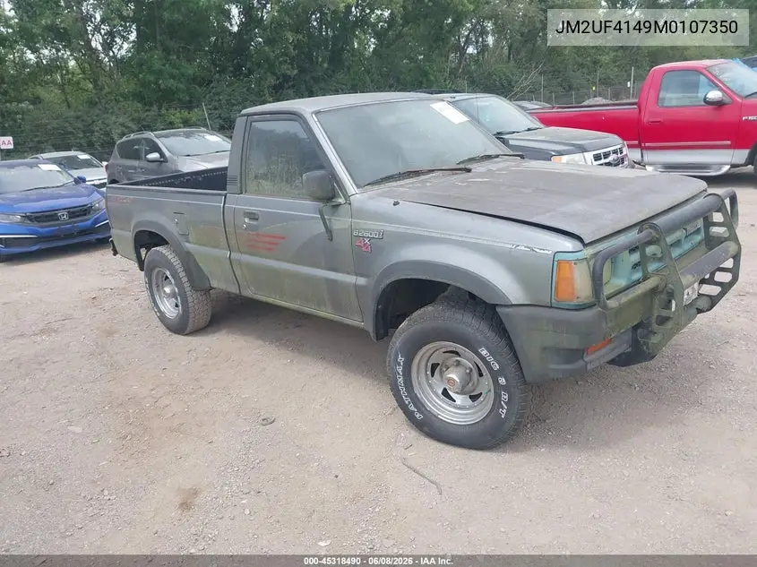 1991 Mazda B2600 Short Body VIN: JM2UF4149M0107350 Lot: 45318490
