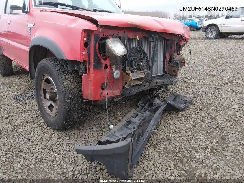 1992 Mazda B2600 Cab Plus VIN: JM2UF6148N0290463 Lot: 44375031