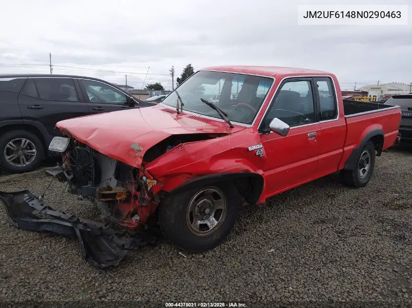 1992 Mazda B2600 Cab Plus VIN: JM2UF6148N0290463 Lot: 44375031