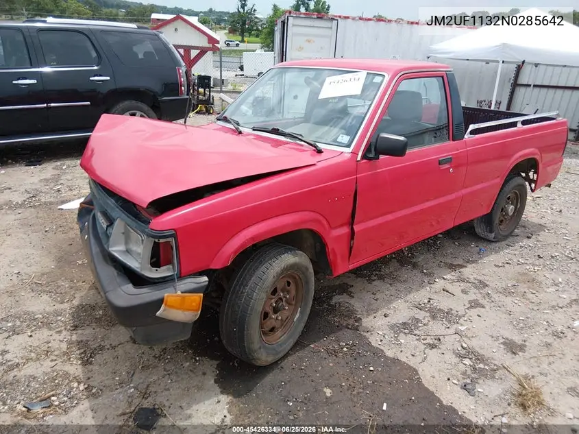 1992 Mazda B2200 Short Bed VIN: JM2UF1132N0285642 Lot: 45426334