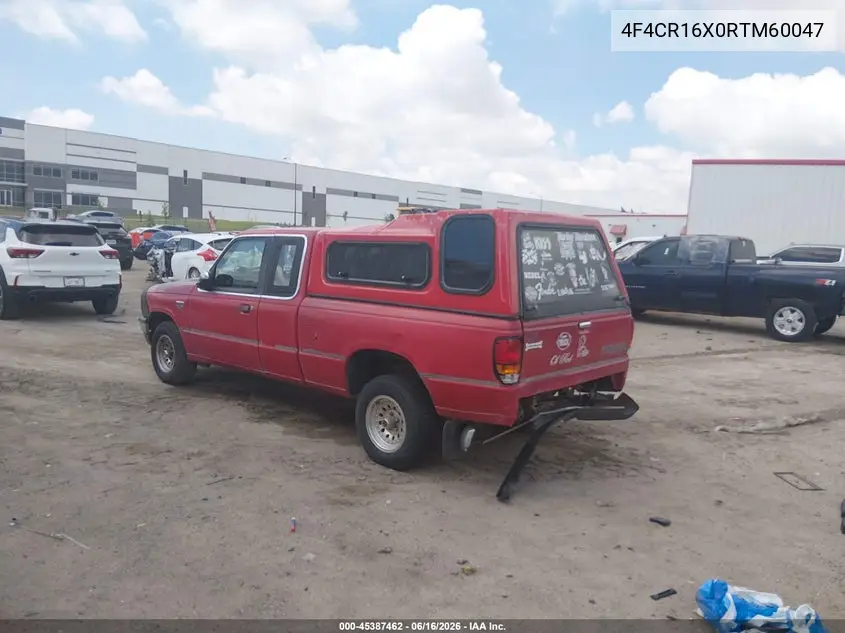 1994 Mazda B4000 Cab Plus VIN: 4F4CR16X0RTM60047 Lot: 45387462