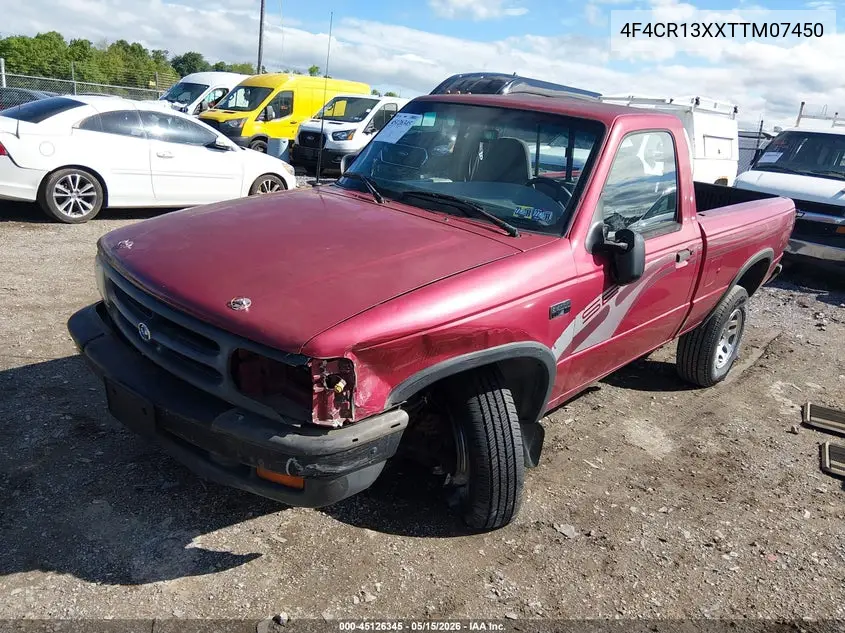 1996 Mazda B4000 VIN: 4F4CR13XXTTM07450 Lot: 45126345