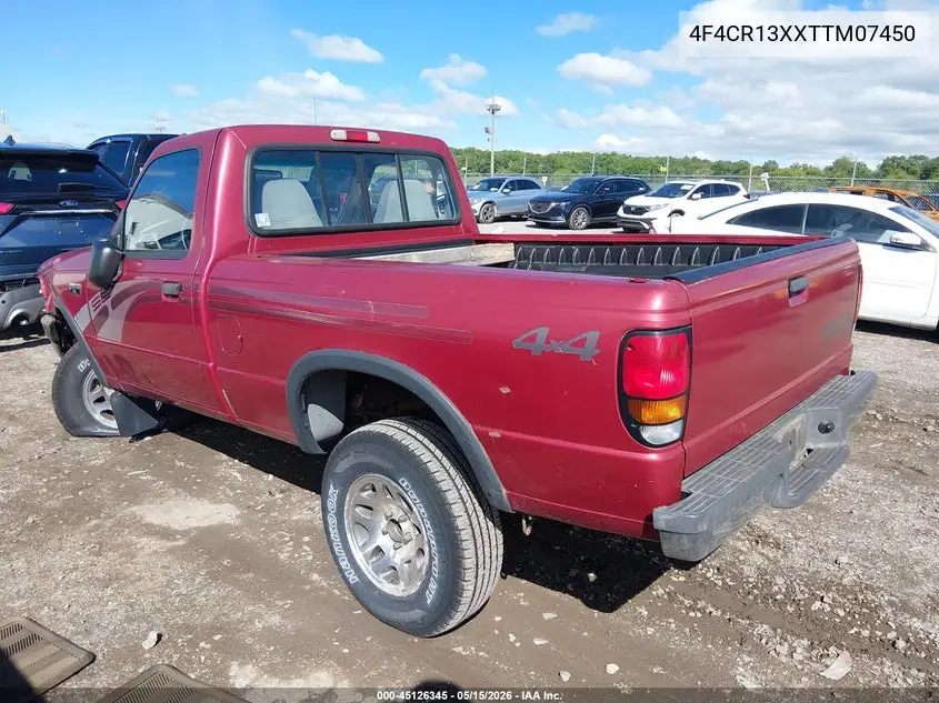 1996 Mazda B4000 VIN: 4F4CR13XXTTM07450 Lot: 45126345