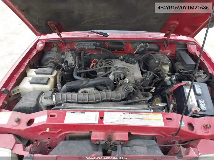 2000 Mazda B3000 Se/Tl VIN: 4F4YR16V0YTM21686 Lot: 44910085