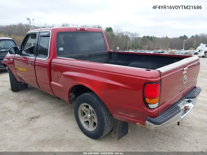2000 Mazda B3000 Se/Tl VIN: 4F4YR16V0YTM21686 Lot: 44910085