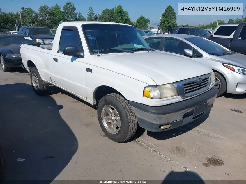 2000 Mazda B3000 Se/Sx VIN: 4F4YR12V5YTM26999 Lot: 45405262