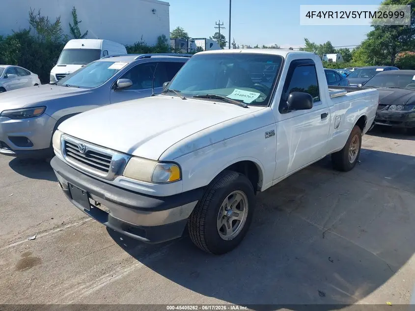 2000 Mazda B3000 Se/Sx VIN: 4F4YR12V5YTM26999 Lot: 45405262