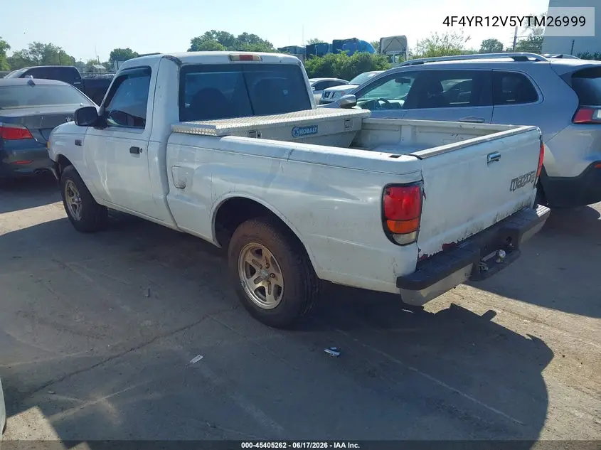 2000 Mazda B3000 Se/Sx VIN: 4F4YR12V5YTM26999 Lot: 45405262