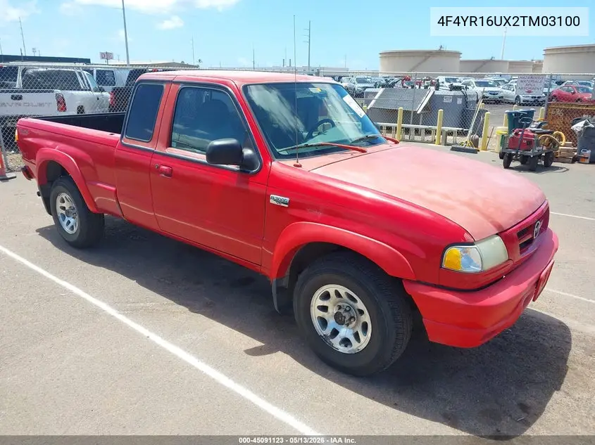 2002 Mazda B3000 Ds VIN: 4F4YR16UX2TM03100 Lot: 45091123