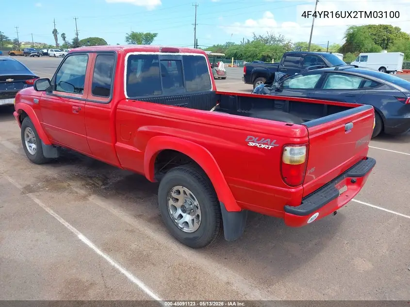 2002 Mazda B3000 Ds VIN: 4F4YR16UX2TM03100 Lot: 45091123