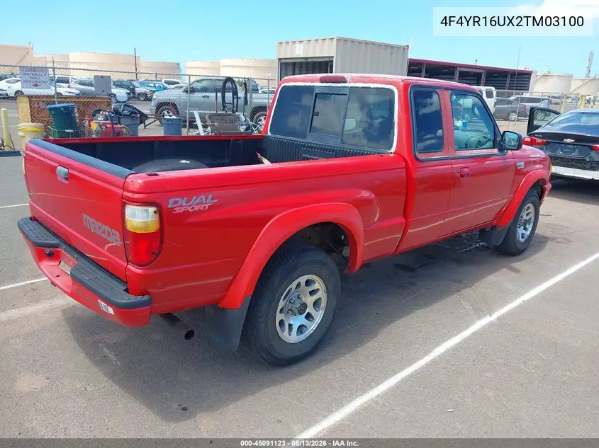 2002 Mazda B3000 Ds VIN: 4F4YR16UX2TM03100 Lot: 45091123