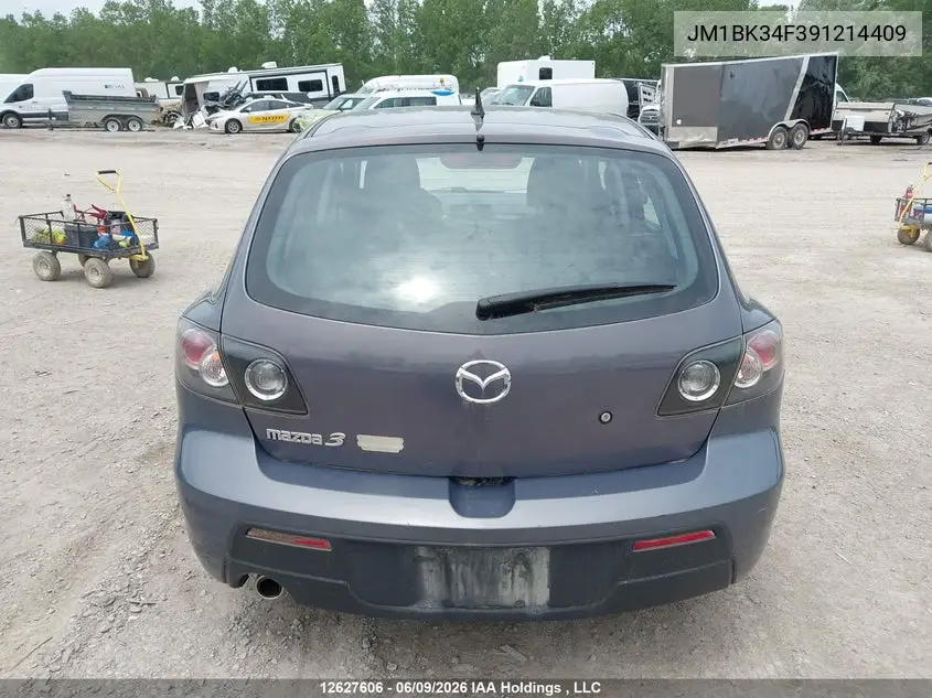 2009 Mazda Cx-3 VIN: JM1BK34F391214409 Lot: 12627606