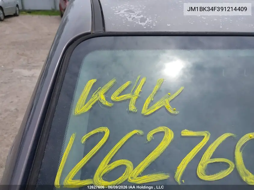2009 Mazda Cx-3 VIN: JM1BK34F391214409 Lot: 12627606