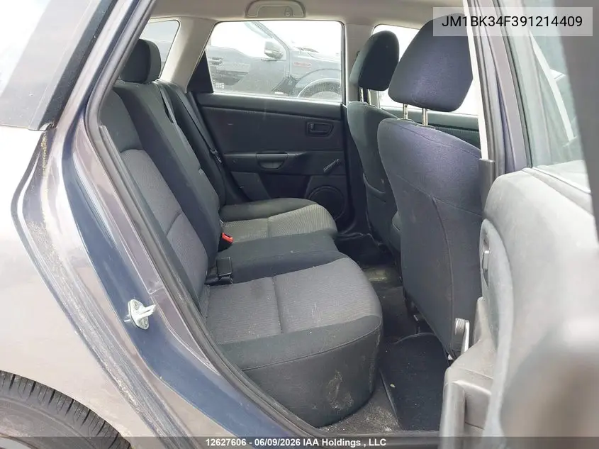 2009 Mazda Cx-3 VIN: JM1BK34F391214409 Lot: 12627606