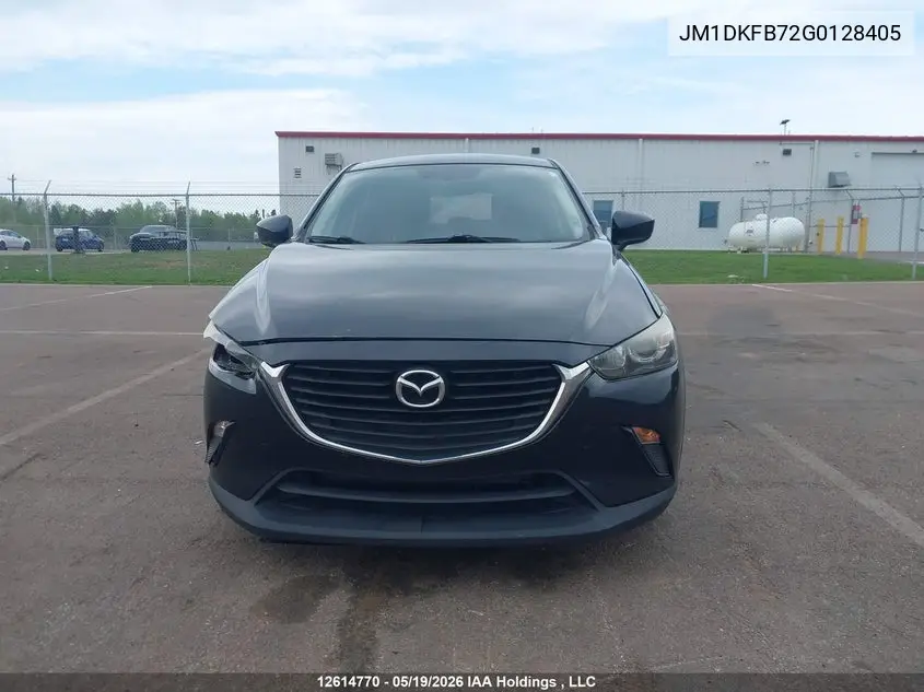 2016 Mazda Cx-3 Gx VIN: JM1DKFB72G0128405 Lot: 12614770